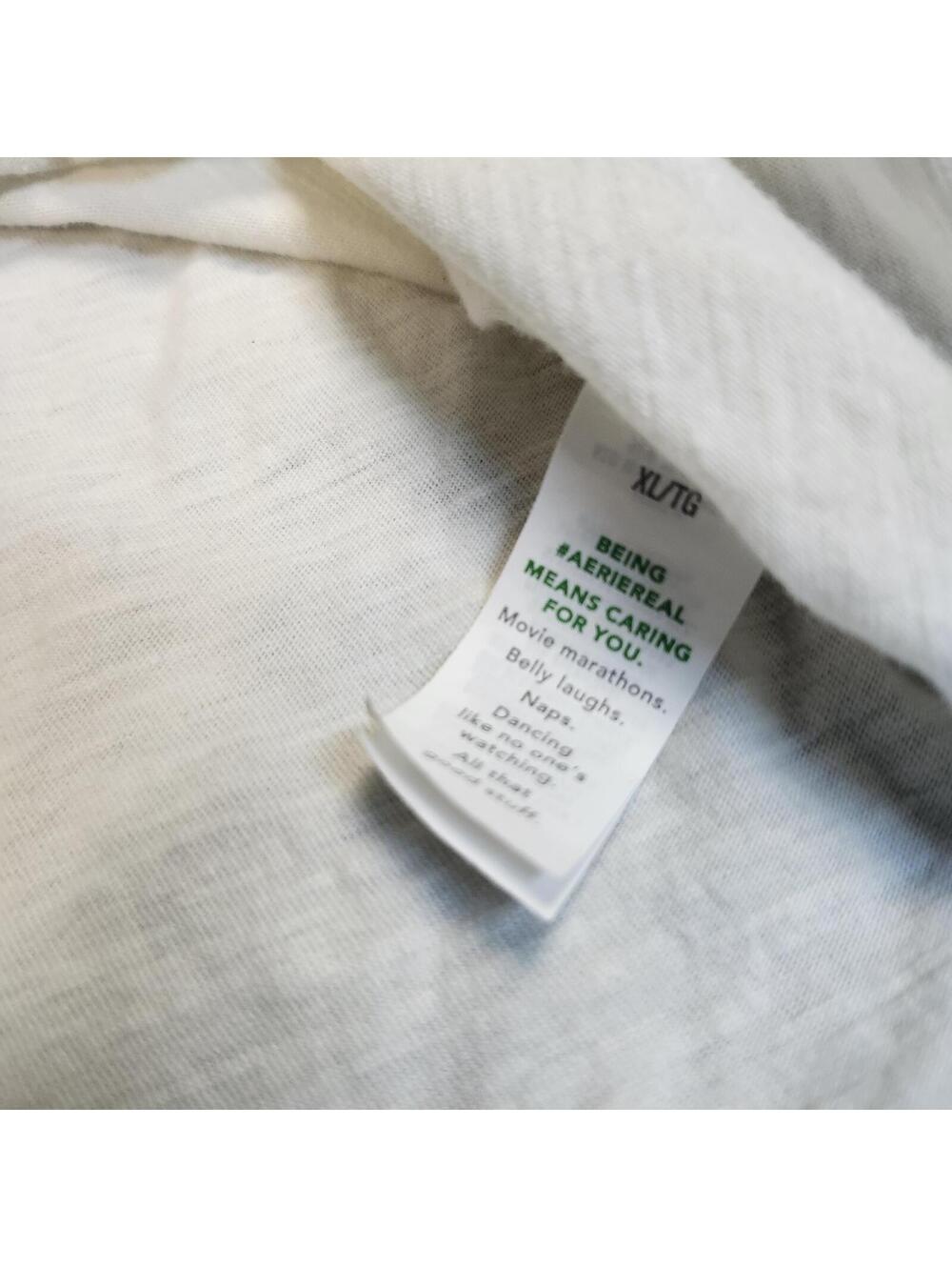 Aerie Take It Easy Turtle Graphic T-Shirt White Size XL - Picture 6 of 8